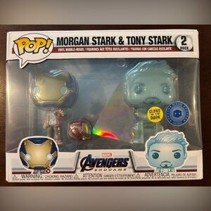 FUNKO POP MARVEL AVENGERS ENDGAME “MORGAN STARK & TONY STARK” 2 PACK NEW IN BOX
